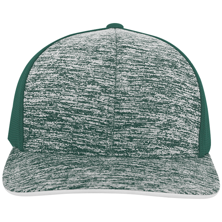 Design Custom Printed Cap | Unisex Pacific Headwear Aggressive Heather Trucker Snapback Cap