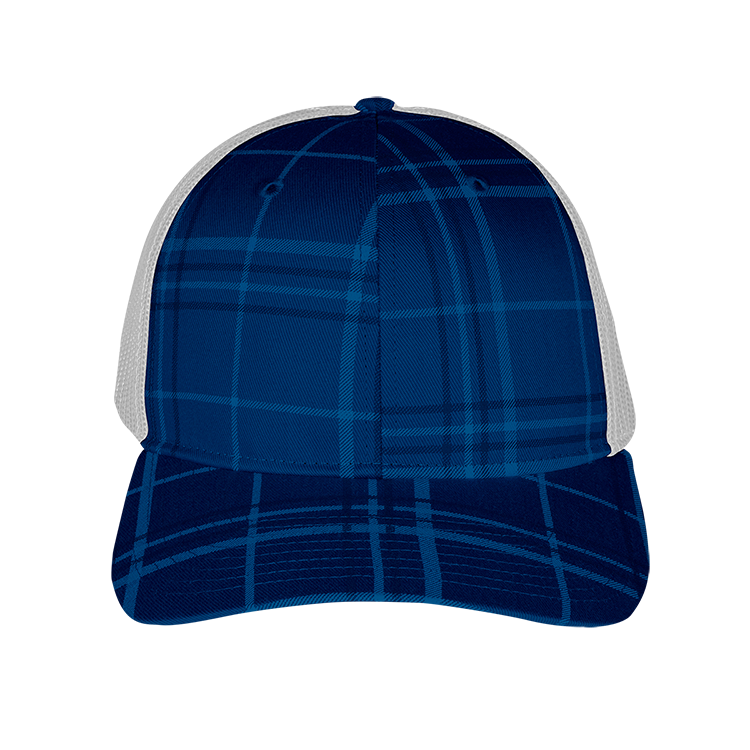 Plaid Twill/Mesh Snapback