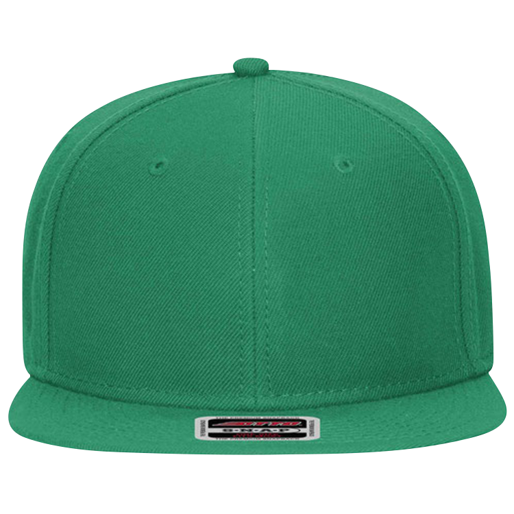 Wool Blend Snapback Flat Bill Hat