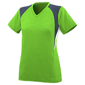 Girls V-Neck Three Colorblock Jersey Girls V-Neck Three Colorblock Jersey