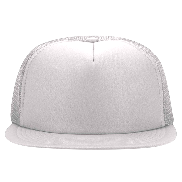 Foam Front Flat Bill Trucker | Cap 132-1037 Foam Front Flat Bill Trucker | Cap 132-1037