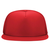 Foam Front Flat Bill Trucker | Cap 132-1037 Foam Front Flat Bill Trucker | Cap 132-1037