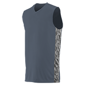 DISCONTINUED Youth Two Color Geo Print Sleeveless Jersey DISCONTINUED Youth Two Color Geo Print Sleeveless Jersey