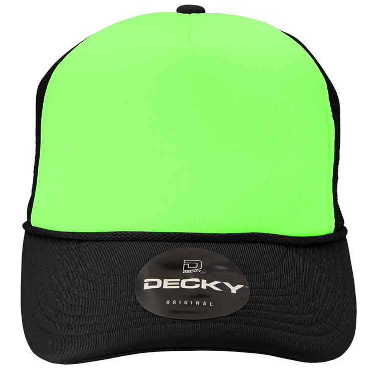 Design Your Own Custom Printed Hat | Unisex Two Tone Neon Foam Trucker Decky Hat 220