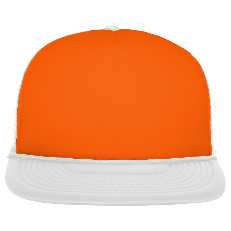 Order Embroidered Hat | Unisex Flat Bill Neon Foam Trucker Decky Hat 222