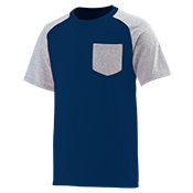 Adult Two Color Shirt With Pocket Adult Two Color Shirt With Pocket