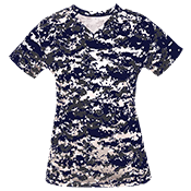 Digital Camouflage Ladies V-Neck Badger Jersey Digital Camouflage Ladies V-Neck Badger Jersey