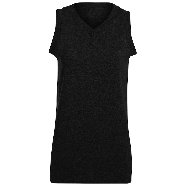 Adult Sleeveless Two Button Softball Jersey