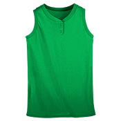 Youth Sleeveless Two Button Softball Jersey Youth Sleeveless Two Button Softball Jersey