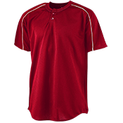 Two-Button Baseball Jersey White Piping Two-Button Baseball Jersey White Piping