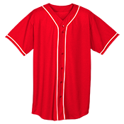 Adult Full Button Wicking Mesh Jersey Adult Full Button Wicking Mesh Jersey