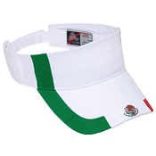 Mexico Flag Design Cotton Twill Sun Visor Mexico Flag Design Cotton Twill Sun Visor