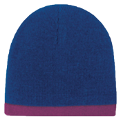 Acrylic Knit 8" Beanie with 7/8" Trim Acrylic Knit 8" Beanie with 7/8" Trim