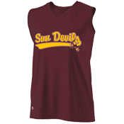 Arizona State Sun-Devils Girls Sleeveless Softball Jersey