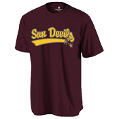 Arizona State Sun Devils Adult Jersey T-shirt Arizona State Sun Devils Adult Jersey T-shirt