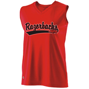 Arkansas Razorbacks Girls Sleeveless Softball Jersey