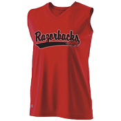Arkansas Razorbacks Ladies Sleeveless Softball Jersey