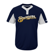 Custom Brewers Two-Button Jersey - Brewers-MAI383