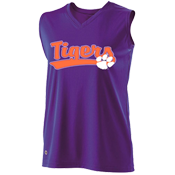DISCONTINUED Clemson Tigers Girls Sleeveless Softball Jersey