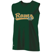 Colorado State Rams Girls Sleeveless Softball Jersey