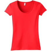 DISCONTINUED Junior Ladies Deep Scoop Tee DISCONTINUED Junior Ladies Deep Scoop Tee