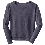 Juniors Textured Wide Neck Long Sleeve Raglan Juniors Textured Wide Neck Long Sleeve Raglan