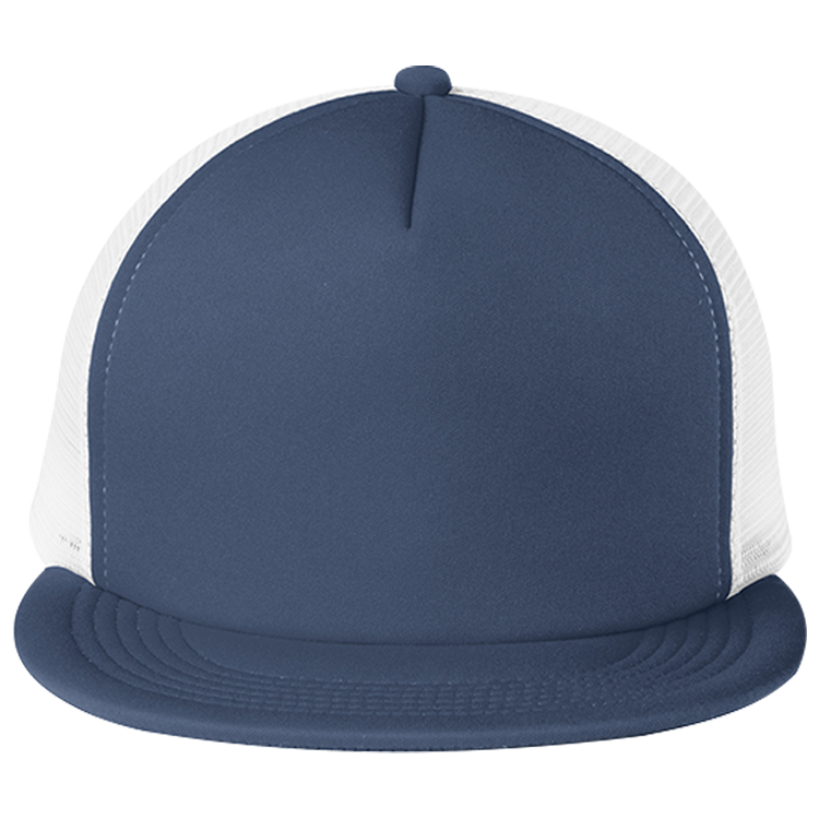 Neon Flat Bill Snapback Trucker Cap 
