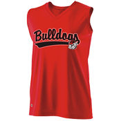 Georgia Bulldogs Girls Sleeveless Softball Jersey