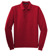 Adult Silk Long Sleeve Polo Shirt Without Pocket Adult Silk Long Sleeve Polo Shirt Without Pocket