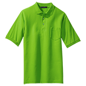 Adult Silk Polo Shirt With Pocket Adult Silk Polo Shirt With Pocket