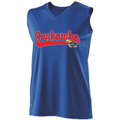 Kansas Jay Hawks Ladies Sleeveless Softball Jersey
