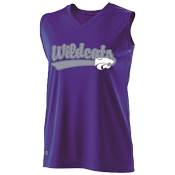 DISCONTINUED Kansas State Wildcats Ladies Sleeveless Softball Jersey