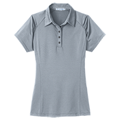 DISCONTINUED Ladies Fine Stripe Performance Polo DISCONTINUED Ladies Fine Stripe Performance Polo