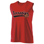 DISCONTINUED Maryland Terrapins Ladies Sleeveless Softball Jersey