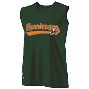 Miami Hurricanes Girls Sleeveless Softball Jersey