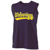 Michigan Wolverines Girls Sleeveless Softball Jersey