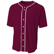 Adult Full Button Baseball Jersey Adult Full Button Baseball Jersey