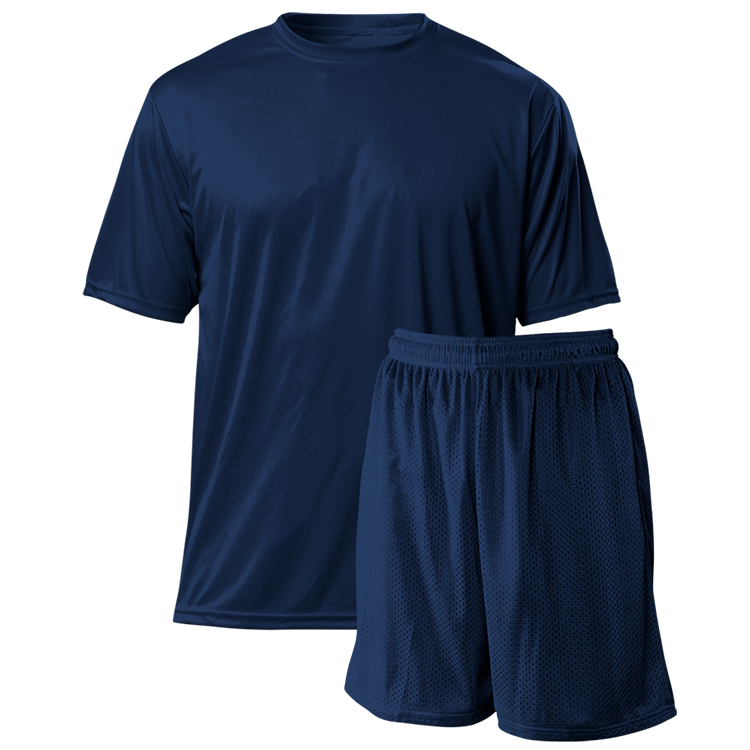 Spirit Pack | Youth Wicking Tee 6 Polyester Mesh Shorts
