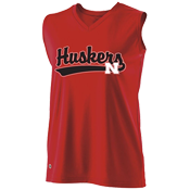 DISCONTINUED Nebraska Huskers Ladies Sleeveless Softball Jersey