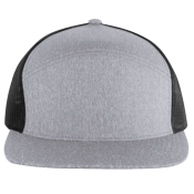 Design Printed Cap | Unisex Pacific Headwear Heather 6-Panel Arch Trucker Snapback Cap Design Printed Cap | Unisex Pacific Headwear Heather 6-Panel Arch Trucker Snapback Cap