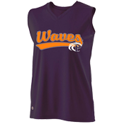 DISCONTINUED Pepperdine Waves Girls Sleeveless Softball Jersey