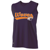 DISCONTINUED Pepperdine Waves Ladies Sleeveless Softball Jersey