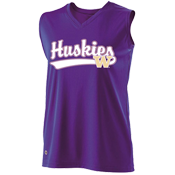 DISCONTINUED Washington Huskies Girls Sleeveless Softball Jersey