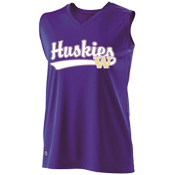 DISCONTINUED Washington Huskies Ladies Sleeveless Softball Jersey