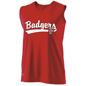 DISCONTINUED Wisconsin Badgers Ladies Sleeveless Softball Jersey