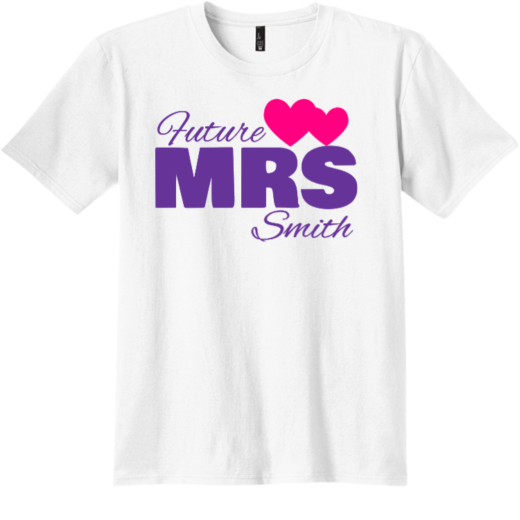 Future Mrs Smith - Wedding T-shirt Design T-Shirt Design - 63