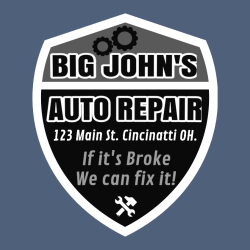 Big John's Auto Repair - Mechanic T-shirt Design T-Shirt Design - 517