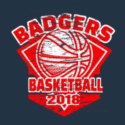 Badgers Basketball - Basketball T-shirt Design T-Shirt Design - 667