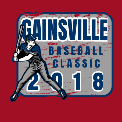 Baseball Classic Gainsville T-Shirt Design - 69