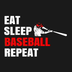 Eat Sleep Baseball Repeat T-shirt Design T-Shirt Design - 877